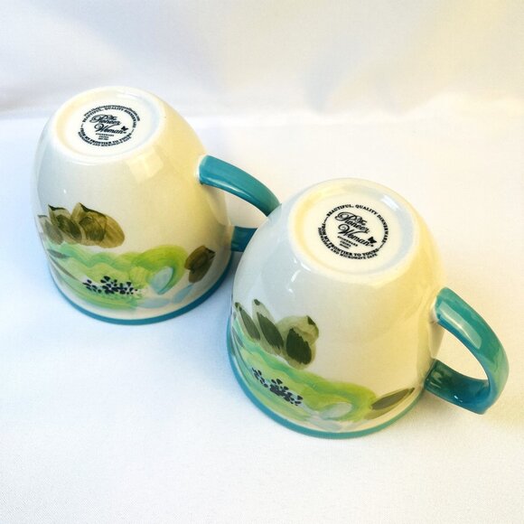 Pioneer Woman Mugs "From My Frontier to Yours" Stoneware Coffee Cups Set of TWO - Picture 3 of 4
